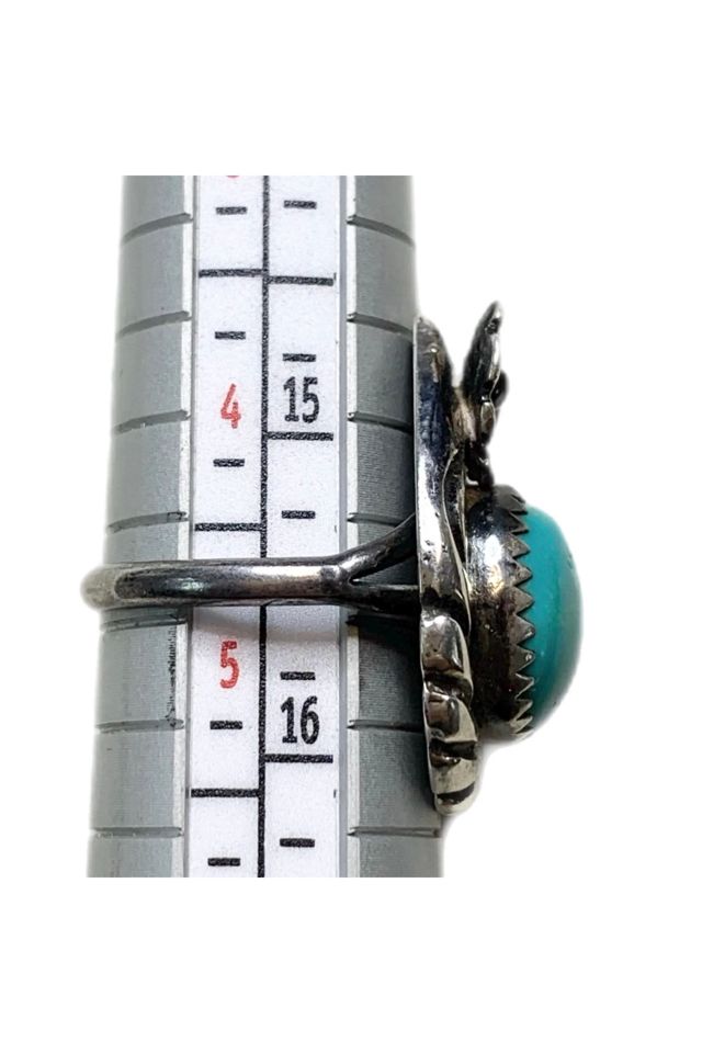 Vintage Sterling Southwestern Ring with Blue Gemstone Selected by Lux Revival #2