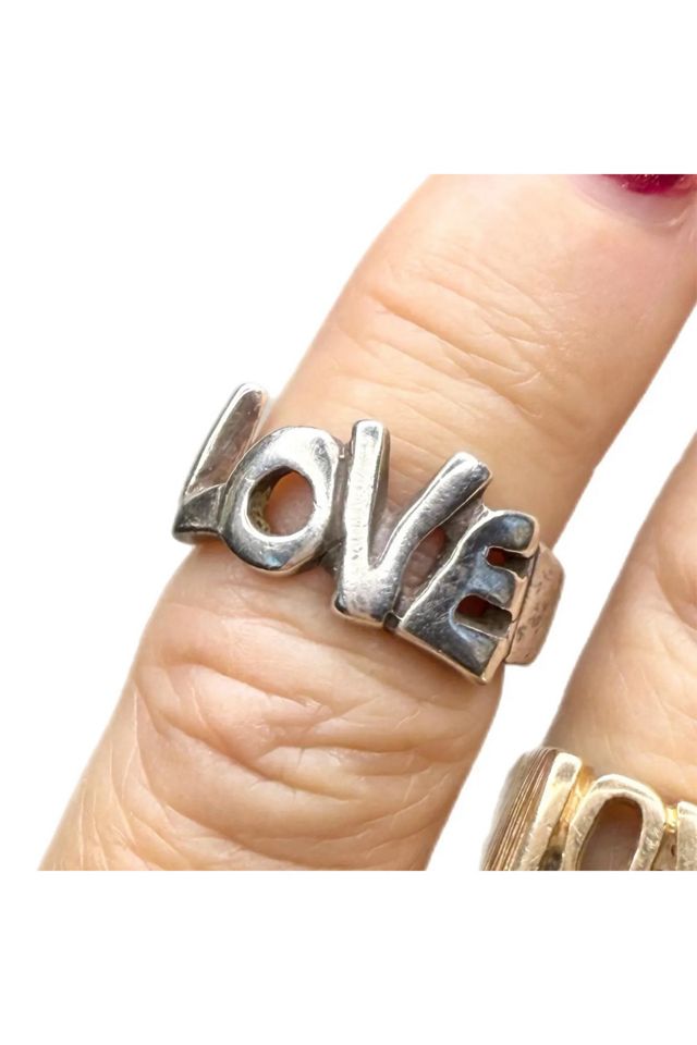 Vintage Sterling Silver “Love” Ring Selected by Lux Revival #1