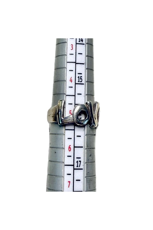 Vintage Sterling Silver “Love” Ring Selected by Lux Revival #2