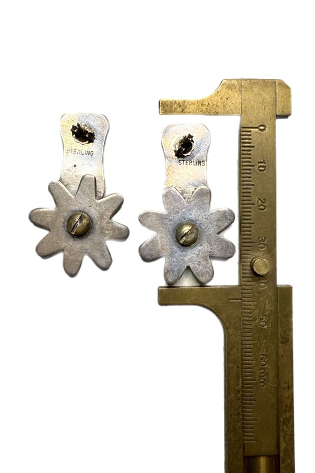 Vintage Sterling Spinning Boot Spur Earrings Selected by Lux Revival #2