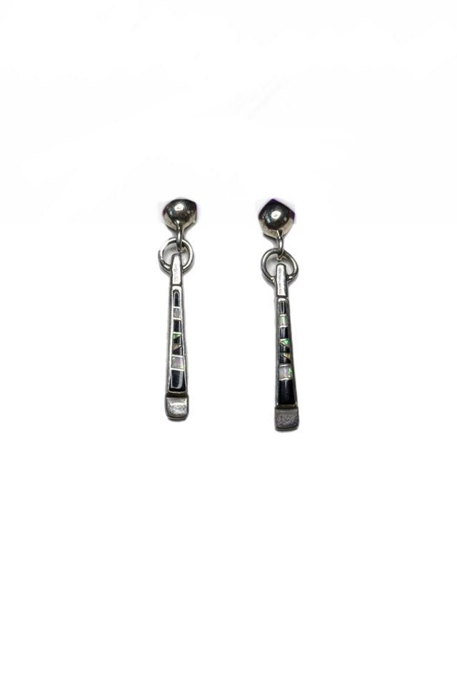 Vintage Mosaic Dangle Earrings with Gemstones Selected by Lux Revival