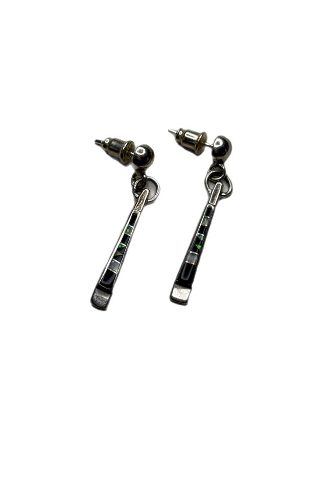 Vintage Mosaic Dangle Earrings with Gemstones Selected by Lux Revival #3