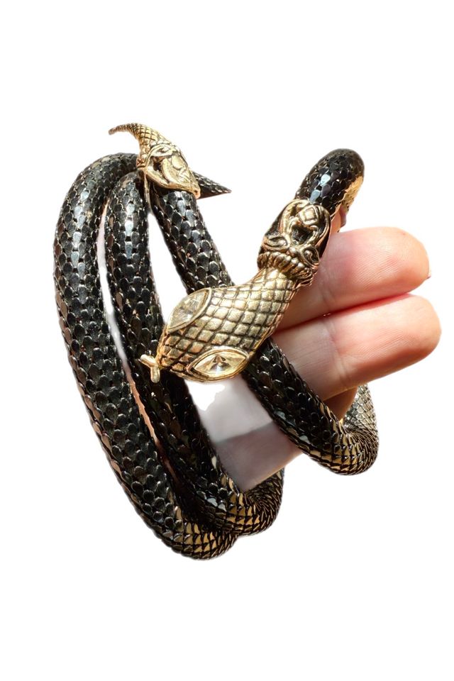 Vintage DL Auld Black Mesh Snake Necklace or Belt Selected by Lux Revival #2