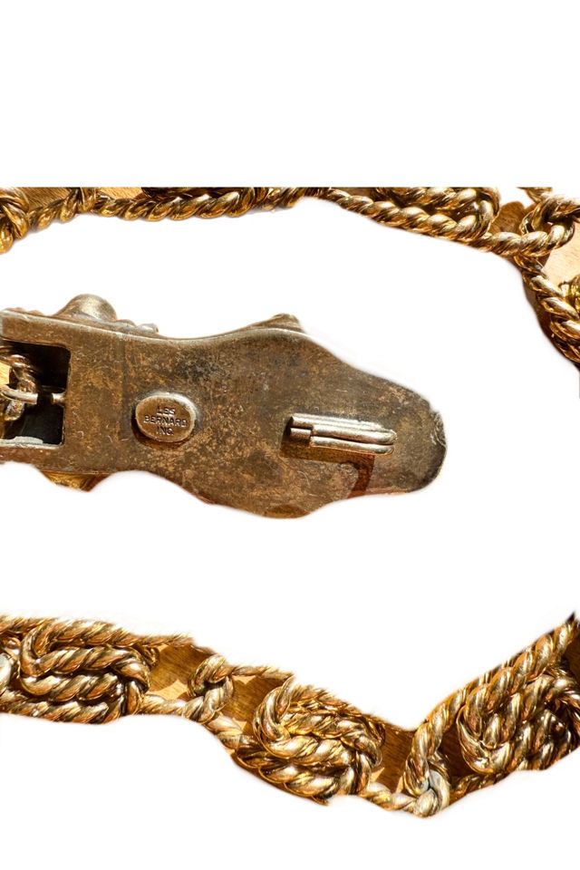 Vintage Les Bernard Gold Chain Snake Necklace or Belt Selected by Lux Revival #3