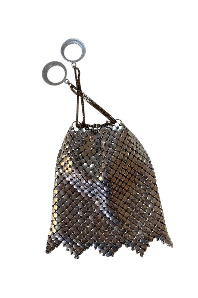 Vintage Mid Century Silver Chainmail Finger Purse Selected by SharpLilTeeth