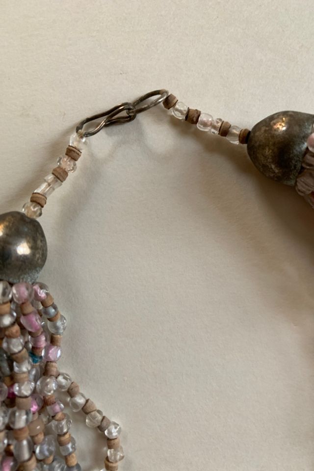 Vintage Multi Strand Glass Bead Choker Necklace Selected by SharpLilTeeth #3