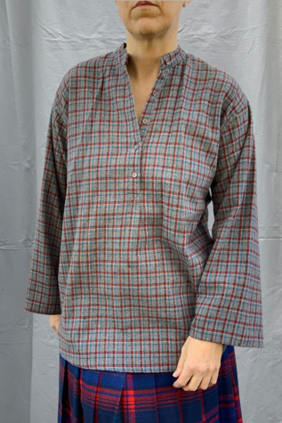 Vintage 1960s Plaid Tunic Top Selected by SharpLilTeeth