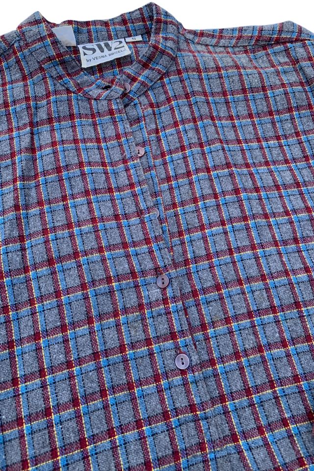 Vintage 1960s Plaid Tunic Top Selected by SharpLilTeeth #2