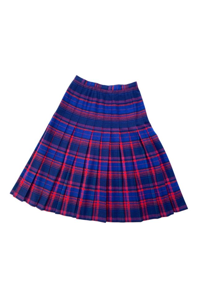 Vintage Pendleton Plaid Pleated Wool Skirt Selected by SharpLilTeeth #1