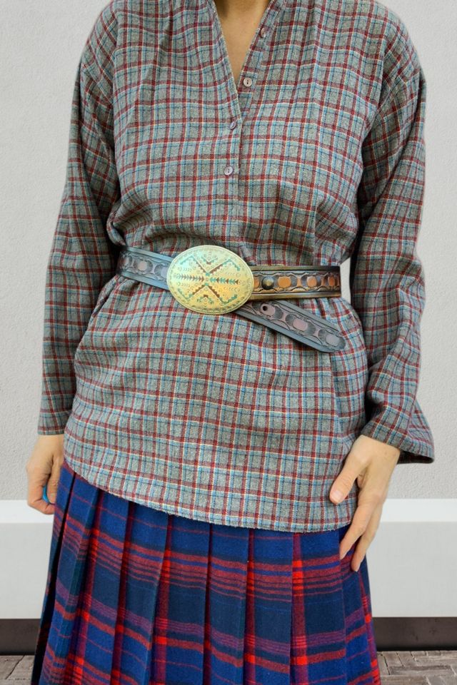 Vintage Southwestern Tooled Leather Belt Selected by SharpLilTeeth #2