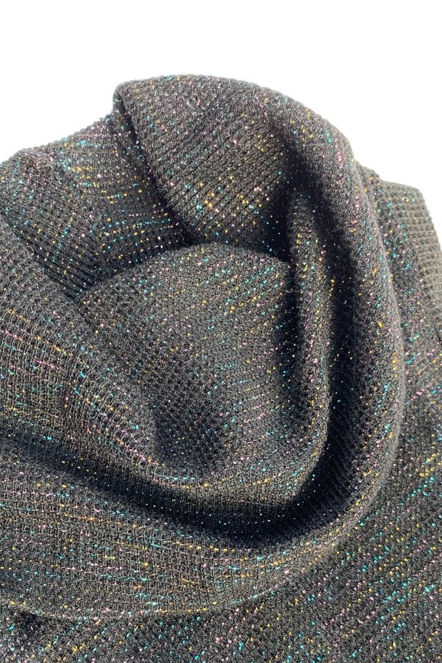 Vintage 1980s Racer Back Metallic Knit Dress Selected by SharpLilTeeth #2