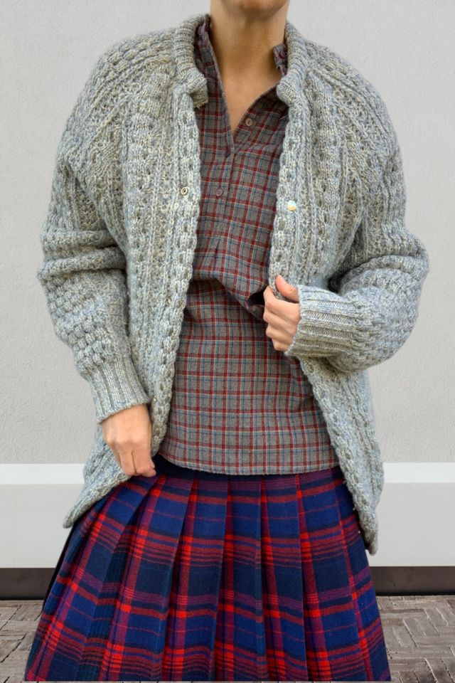 Vintage Fisherman's Marled Wool Cardigan Selected by SharpLilTeeth #1