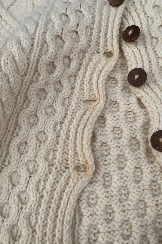 Vintage Fisherman's Hand Knit Wool Cardigan Sweater Selected by SharpLilTeeth #3