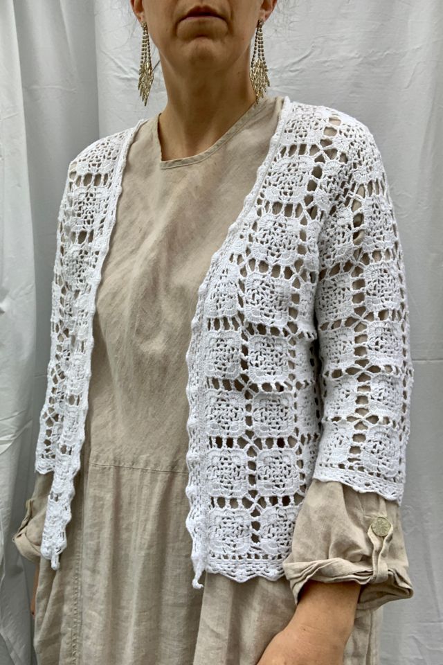 Vintage Crochet Granny Square Sweater Selected by SharpLilTeeth #1