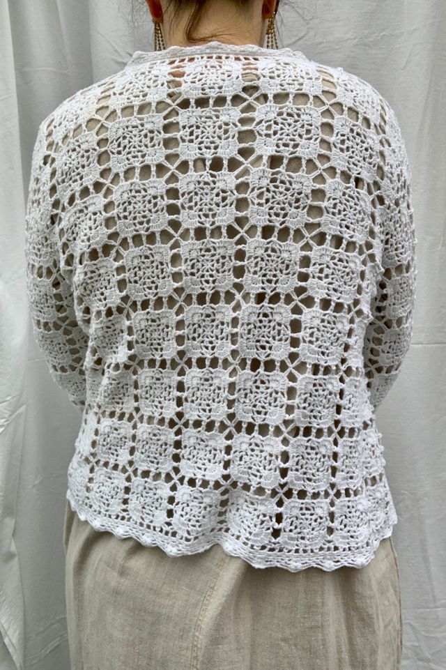 Vintage Crochet Granny Square Sweater Selected by SharpLilTeeth #2