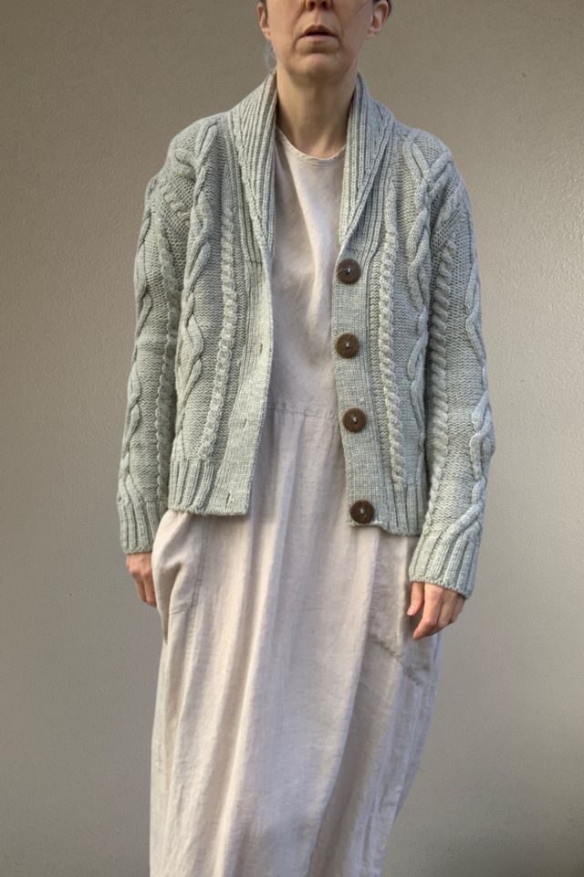 Vintage Shawl Collar Fisherman's Wool Cardigan Selected by SharpLilTeeth #2