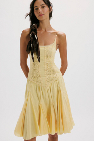 FP One Frida Midi Dress at Free People in Yellow, Size: L