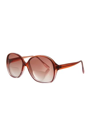 Free People Brown Slim Oval Retro Boho Women’s Sunglasses Giant Vintage Global Boho Oval Sunglasses | Free People main image 4