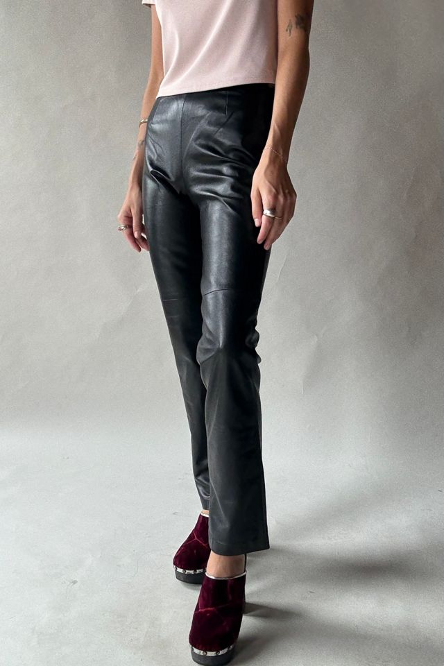 90s Black Leather Pants Selected by Wax Plant #1