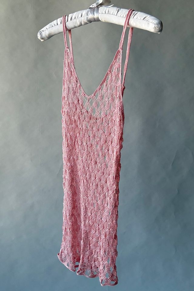 Pink Beaded Crochet Tank Selected by Wax Plant #3