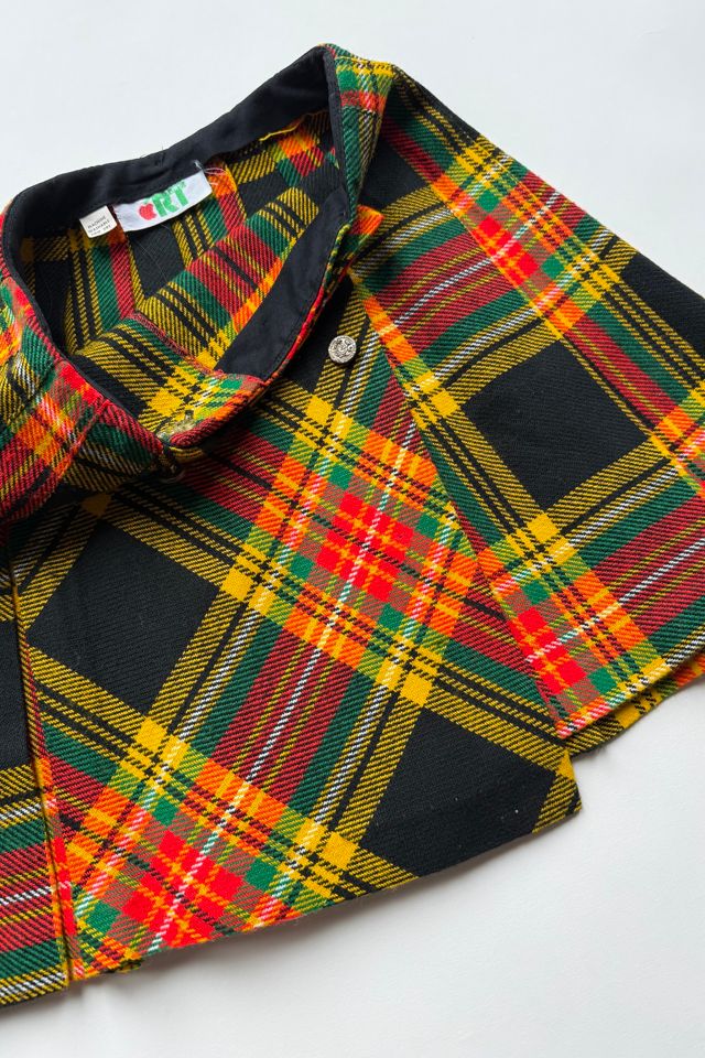 70s Plaid Pleated Mini Skirt Selected by Wax Plant #2