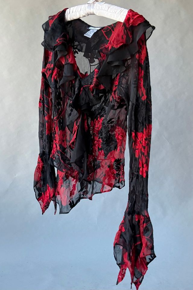 Silk Ruffle Top and Skirt Selected by Wax Plant #3