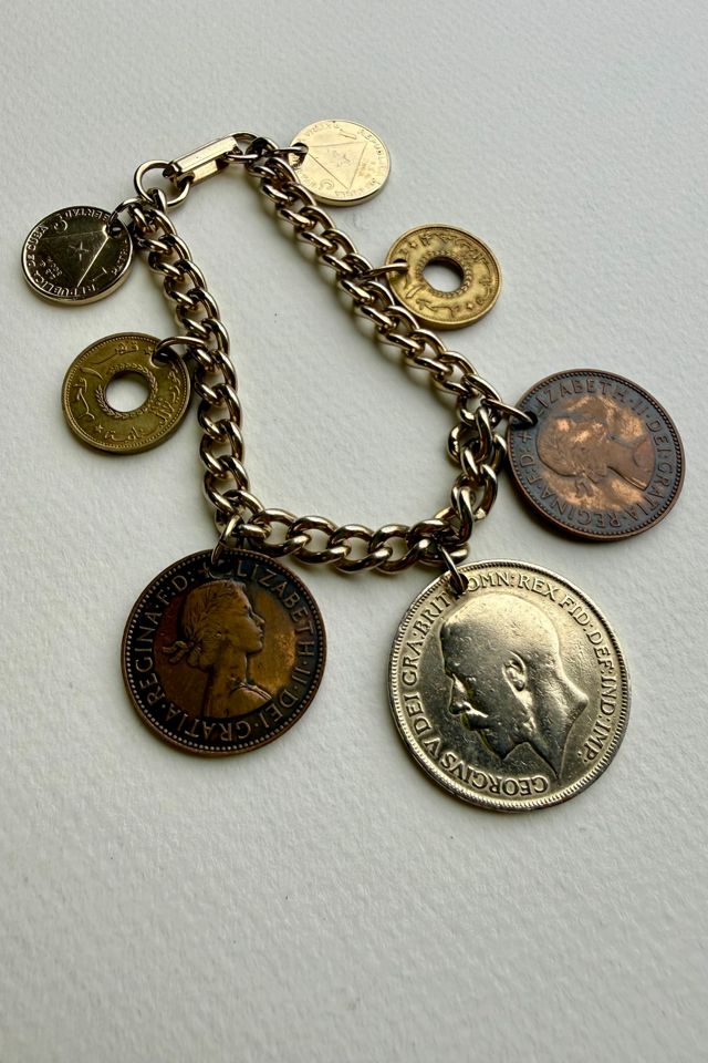Coin Charm Bracelet Selected by Wax Plant