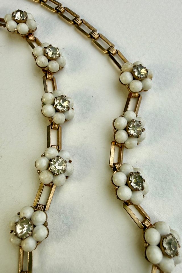 Rhinestone Flower Choker Necklace Selected by Wax Plant #1