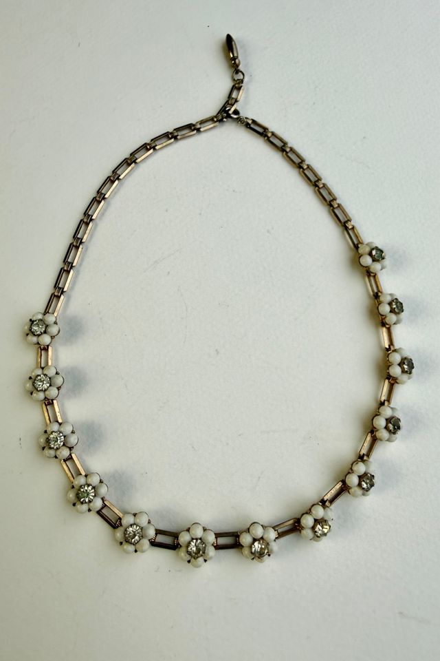 Rhinestone Flower Choker Necklace Selected by Wax Plant #2