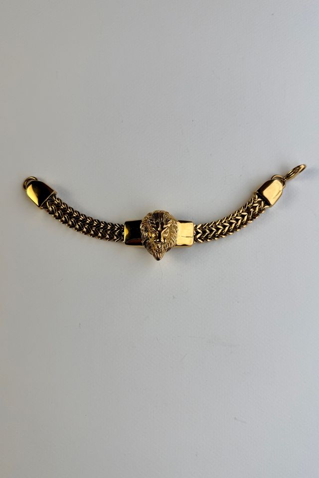 Heavy Gold Lion Bracelet Selected by Wax Plant #2