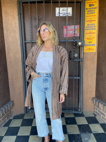 Vintage 1980's Brown Suede Oversize Jacket Selected by FernMercantile