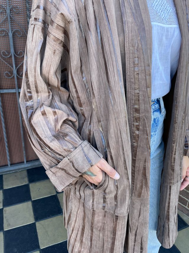 Vintage 1980's Brown Suede Oversize Jacket Selected by FernMercantile #1