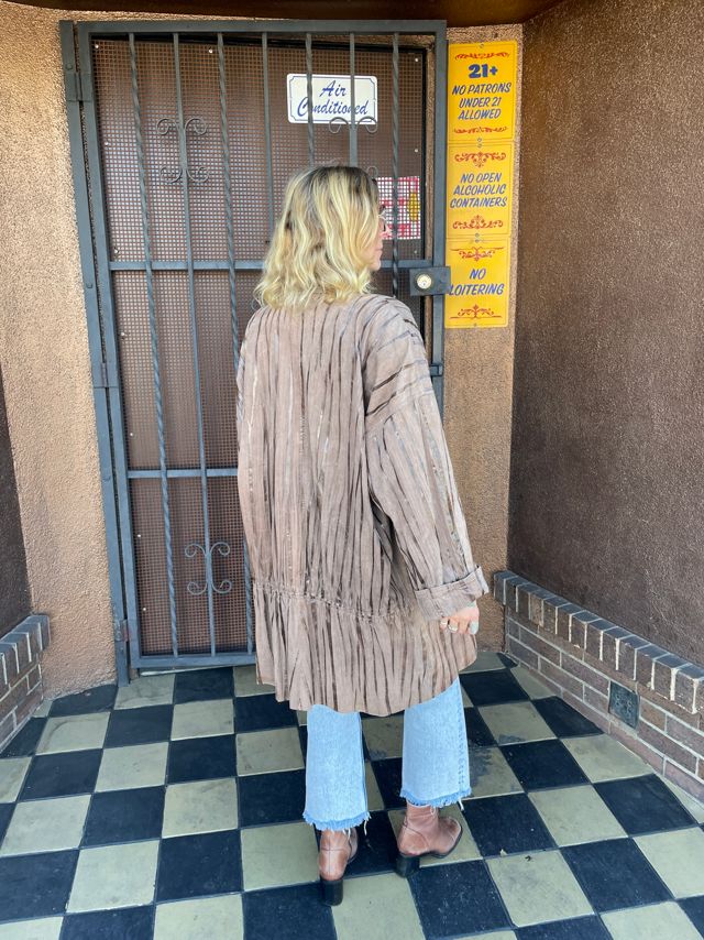 Vintage 1980's Brown Suede Oversize Jacket Selected by FernMercantile #2