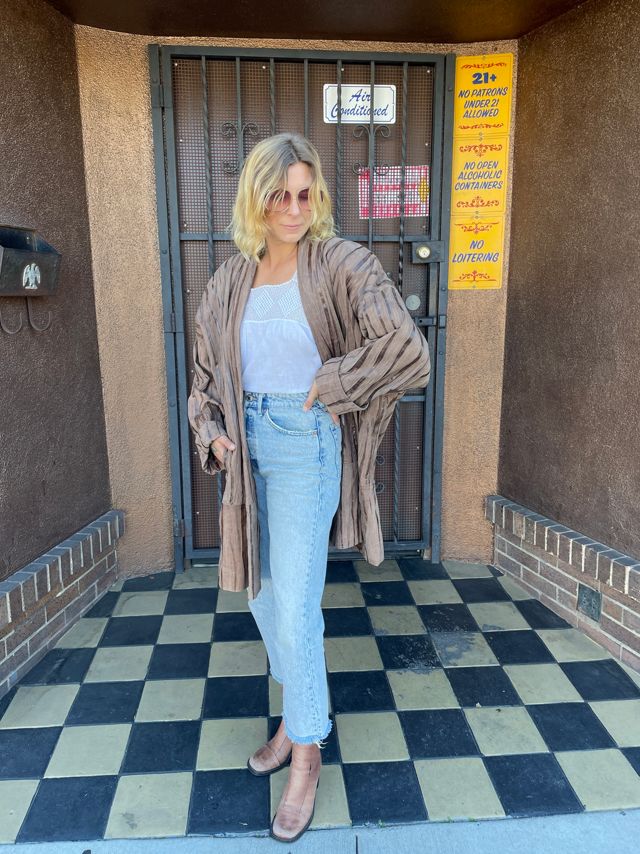 Vintage 1980's Brown Suede Oversize Jacket Selected by FernMercantile #3