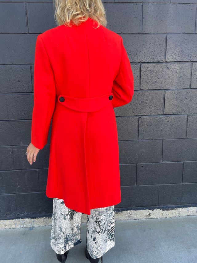 Vintage Mod Red Coat Dress Selected by FernMercantile #3