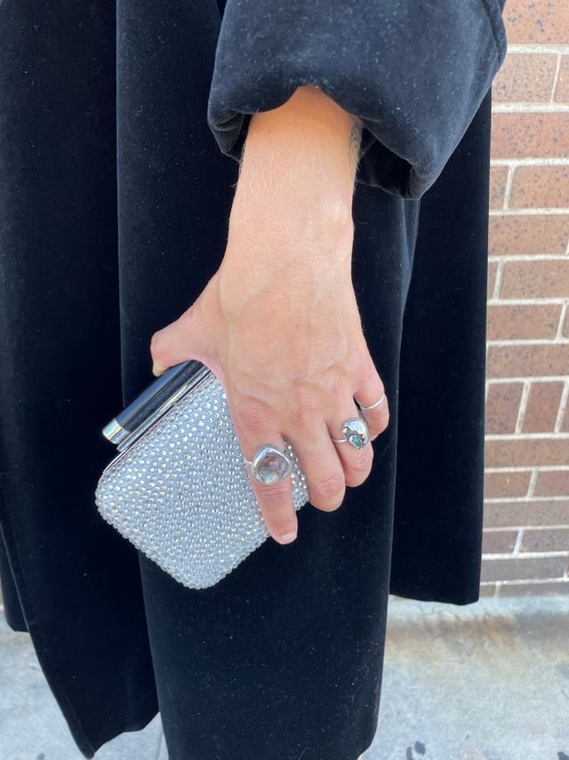 Diane Von Furstenberg Crystal Minaudière Bag Clutch #1