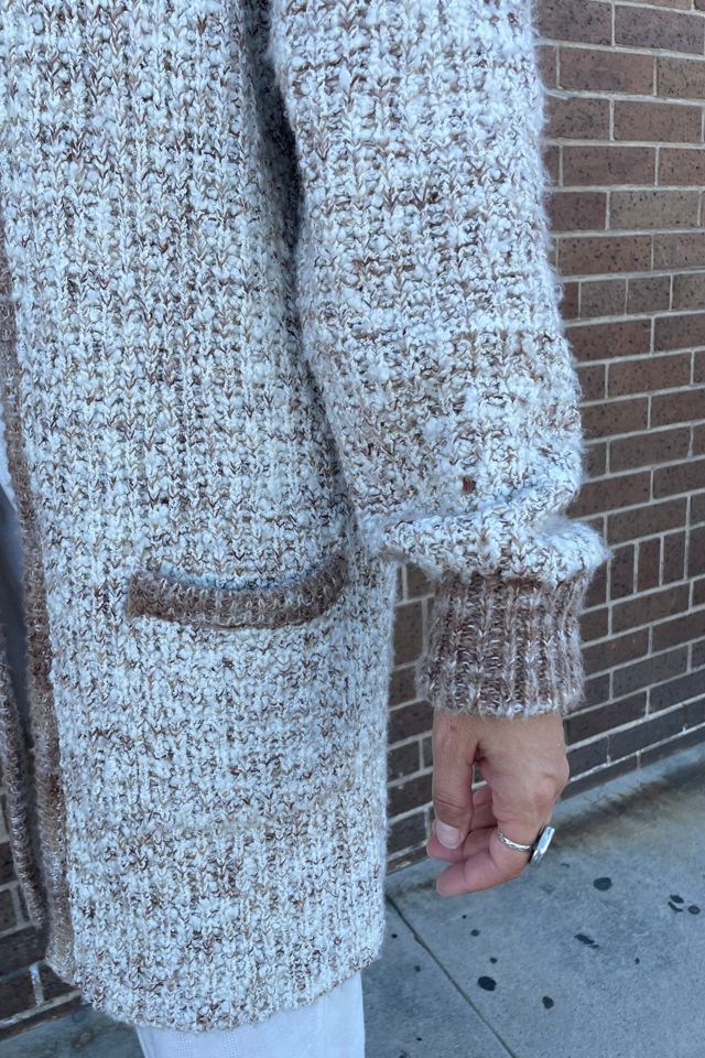 Vintage 1980's Nubby Cardigan Sweater Coat Selected by FernMercantile #1