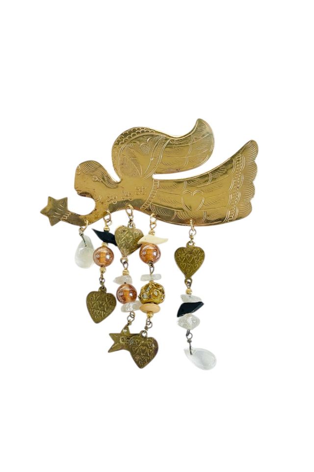 Vintage Angel Pin with Dangles Selected by FernMercantile #1