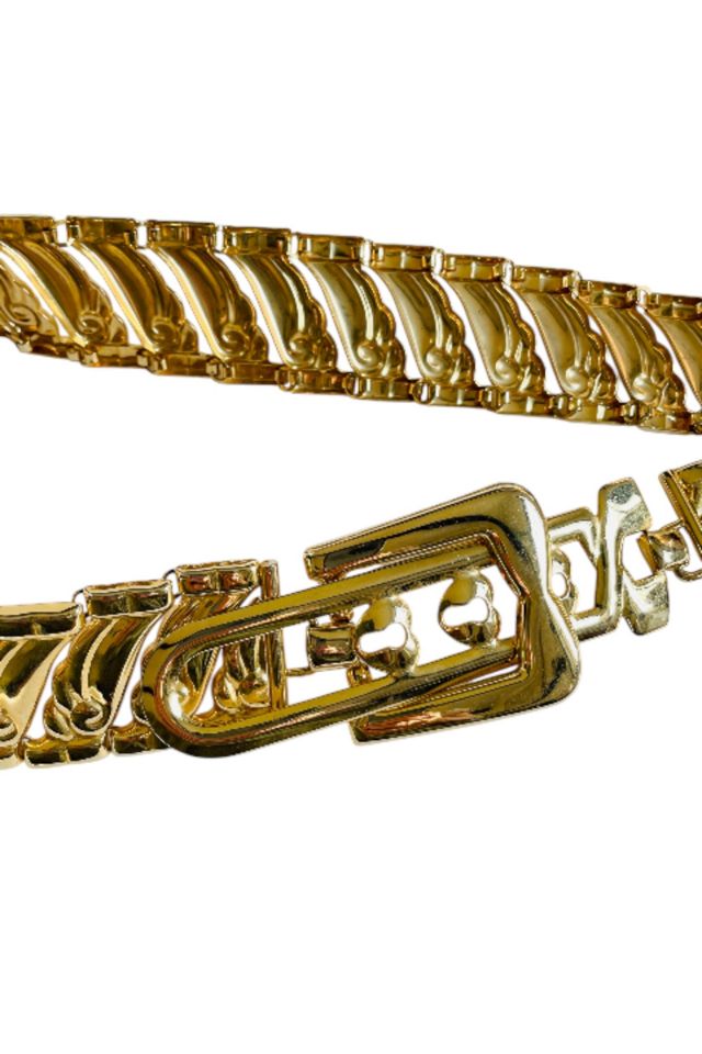 Vintage Gold Metal Belt Selected by FernMercantile #2