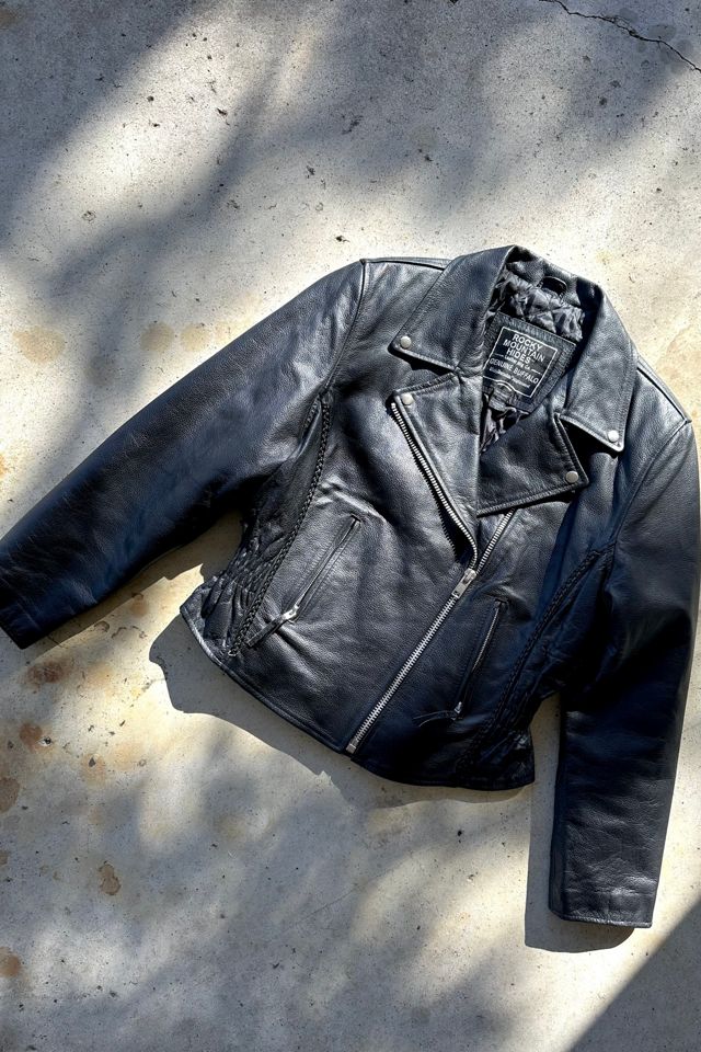 Vintage Ladies Leather Biker Jacket Selected by Grievous Angel Vintage #3