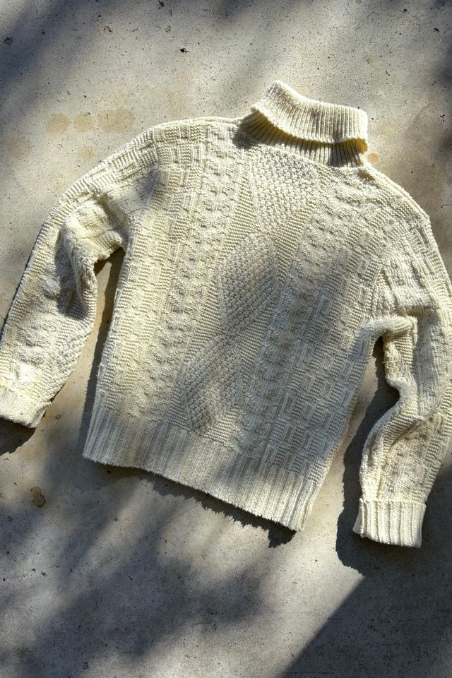 Vintage 1970s Fisherman Knit Turtleneck Selected by Grievous Angel Vintage #2