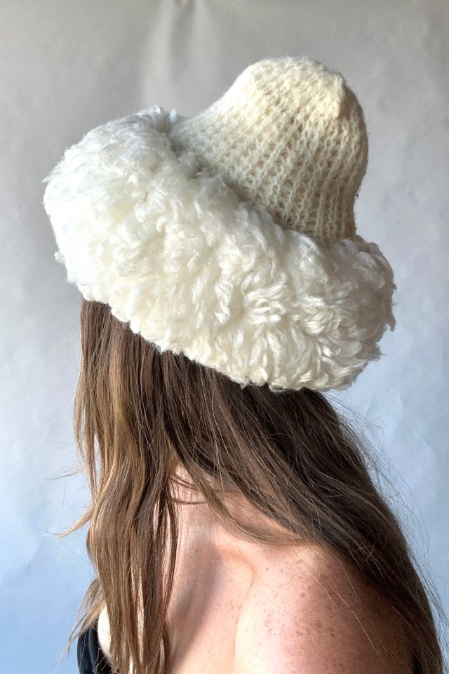 Vintage Faux Fur and Knit Hat Selected by Grievous Angel Vintage #1