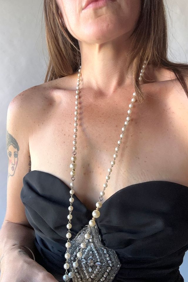 Vintage Faux Pearl Layering Necklace Selected by Grievous Angel Vintage #2