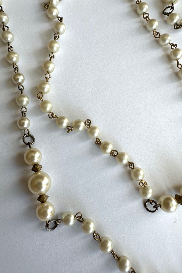 Vintage Faux Pearl Layering Necklace Selected by Grievous Angel Vintage #3