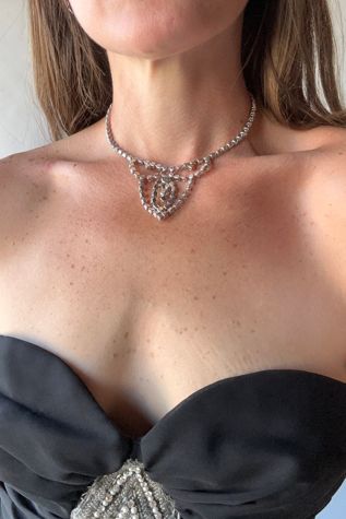 Vintage Rhinestone Choker Necklace Selected Grievous Angel Vintage