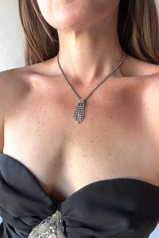Vintage Rhinestone Necklace Selected by Grievous Angel Vintage