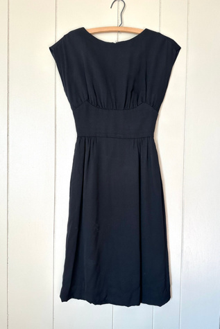 Vintage 1960s Black Dress Selected by Grievous Angel Vintage