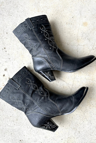 Vintage Rhinestone Cowgirl Boots Selected by Grievous Angel Vintage