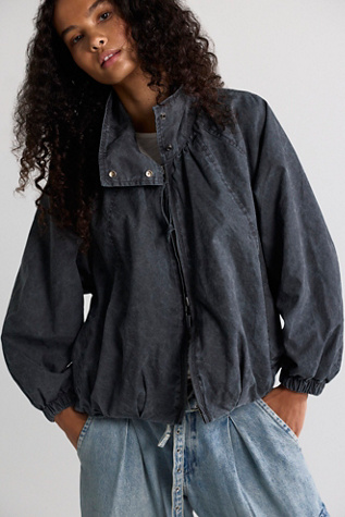 Chelsea Funnel-Neck Oversized Jacket