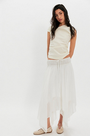 FP One Kaia Solid Asymmetrical Skirt